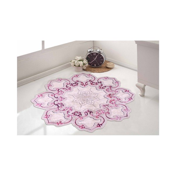 Covor Vitaus Camina Feo, ⌀ 80 cm, roz-image-1