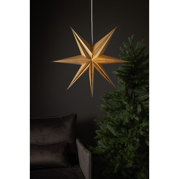 Decorațiune luminoasă de Crăciun de culoare aurie ø 60 cm Point - Star Trading-image-3
