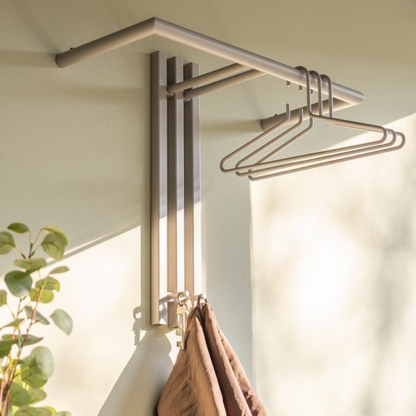Cuier de perete taupe din oțel 65 cm Senza – Spinder Design-image-3