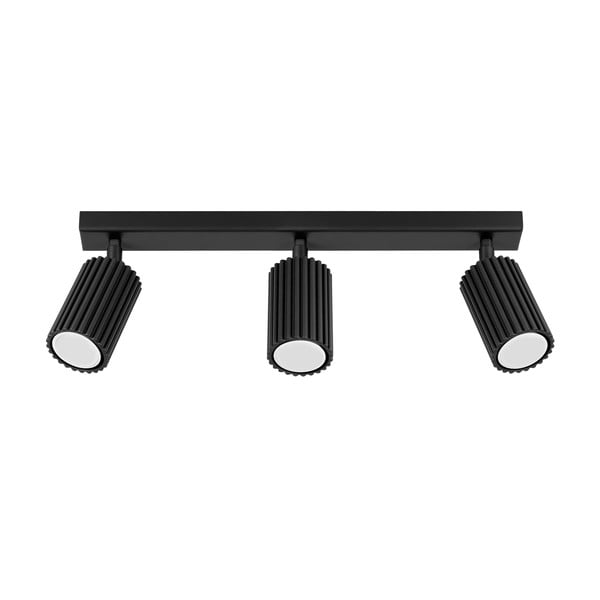 Spot negru 6,5x45 cm Gleam – Sollux