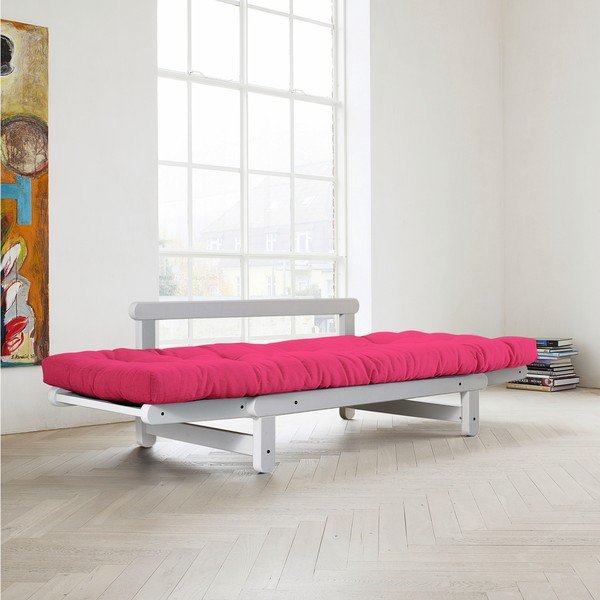 Canapea extensibilă Karup Beat White/Magenta-image-1