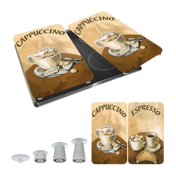 Protecție din sticlă pentru aragaz Wenko Coffee, 2 buc.-image-2