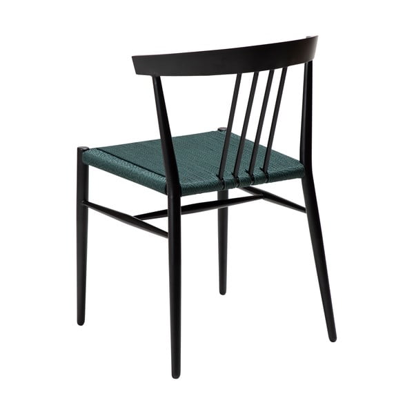 Scaun de dining negru/turcoaz Sava – DAN-FORM Denmark-image-4