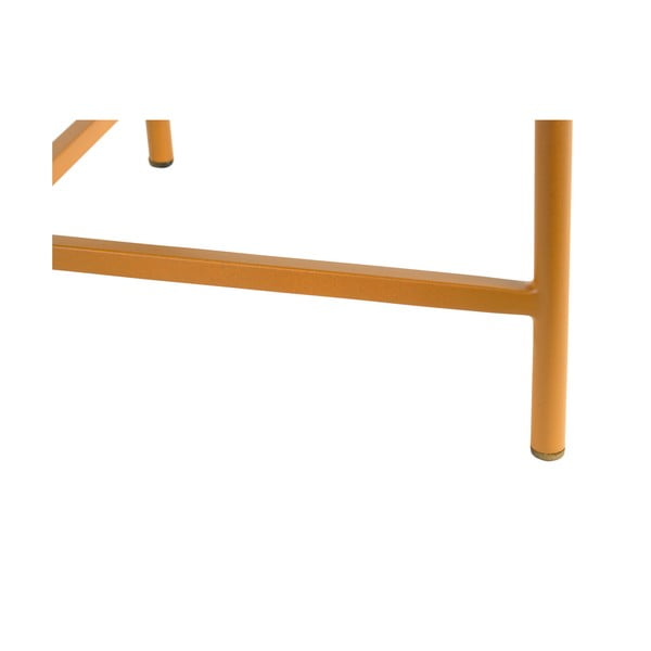 Măsuță de cafea galben ocru rotundă din metal ø 50 cm Meseta  – Leitmotiv-image-2