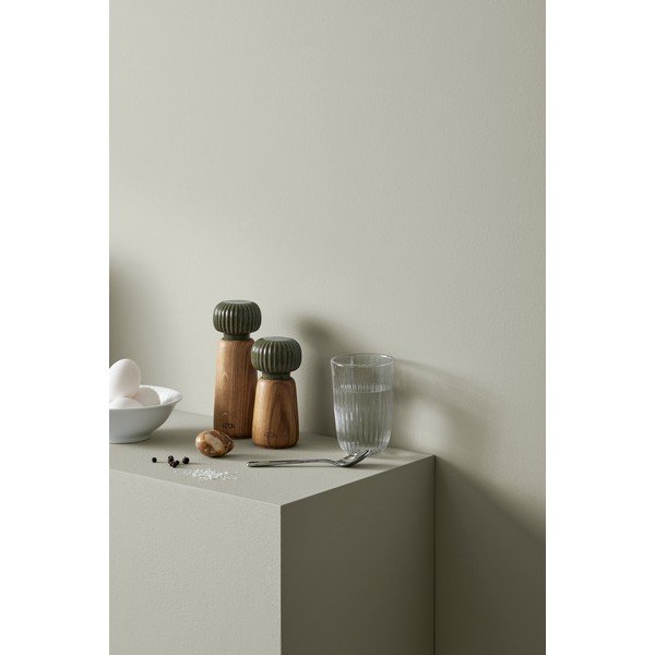 Recipient pentru sare și piper verde/în culoare naturală din lemn masiv Hammershøi – Kähler Design-image-3