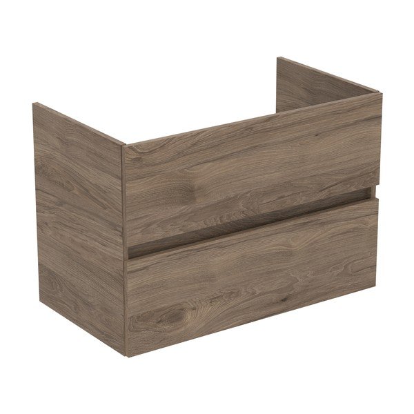 Dulap sub chiuvetă în culoare naturală suspendat cu aspect de lemn de nuc 80x55 cm Eurovit+ – Ideal Standard-image-1