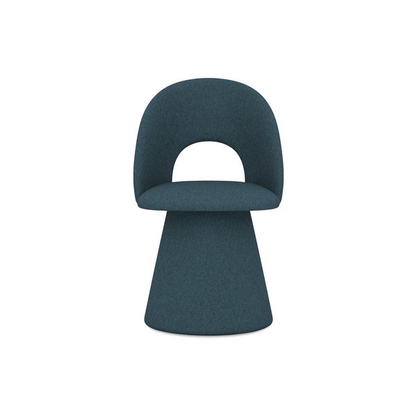 Scaun de sufragerie petrol tapițat Kalo – Makamii-image-1