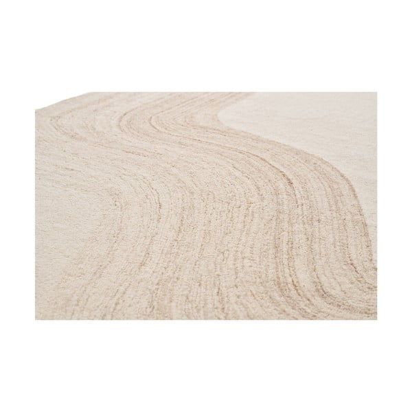 Covor crem țesut manual din lână 160x230 cm Surat – House Nordic-image-2