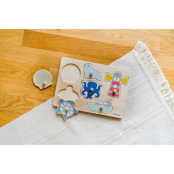 Puzzle (număr de piese 6) de inserat din lemn Ocean – Kindsgut-image-3