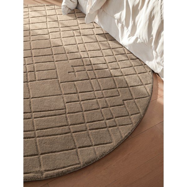 Covor maro rotund din lână ø 160 cm Kenso – Villeroy&Boch-image-2