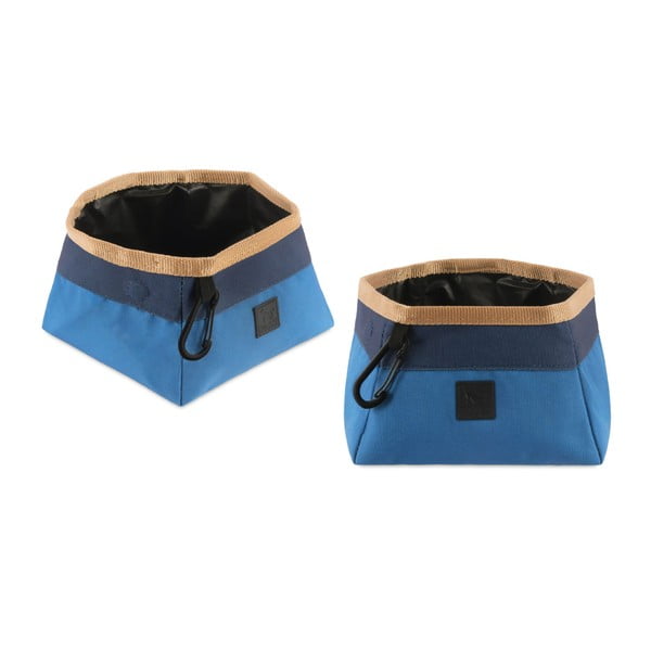 Bol de călătorie pliabil din material textil ø 18 cm River – P.L.A.Y.-image-1