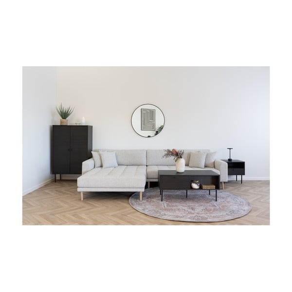 Măsuță de cafea maro închis cu aspect de lemn de stejar 50x100 cm Kyoto – House Nordic-image-2