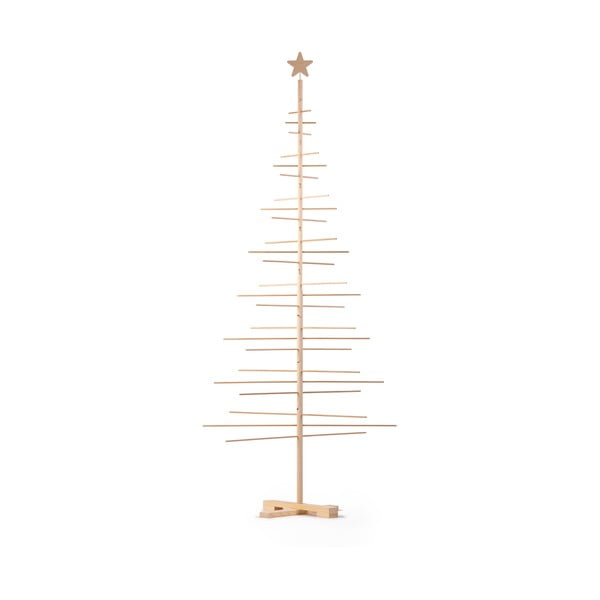 Brad de Crăciun din lemn Nature Home, înălțime 240 cm