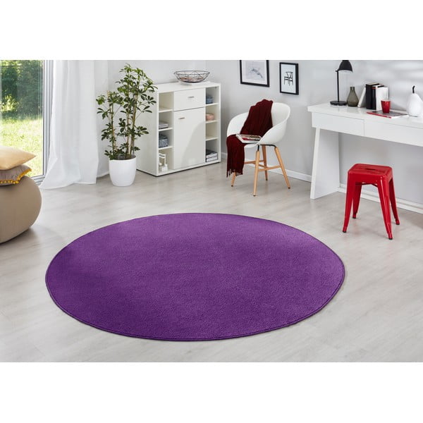 Covor violet rotund ø 133 cm Fancy – Hanse Home-image-1
