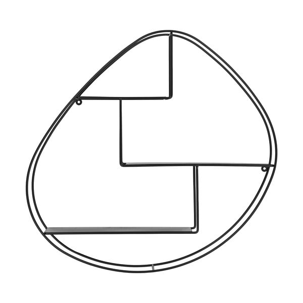 Raft negru etajat din metal 60 cm Wrexham – House Nordic