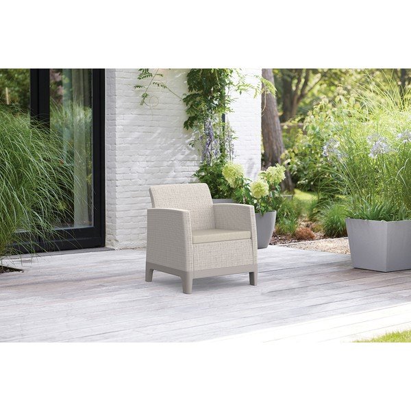 Fotolii de grădină grej 2 buc. din plastic Scandi Forma – Keter-image-1