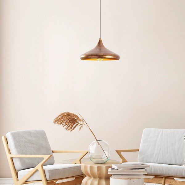 Lustră cu abajur din metal ø 34 cm Barek – Opviq lights-image-1