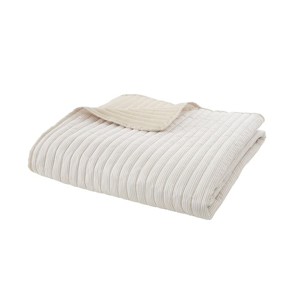 Cuvertură bej matlasată 220x230 cm Stripe – Catherine Lansfield