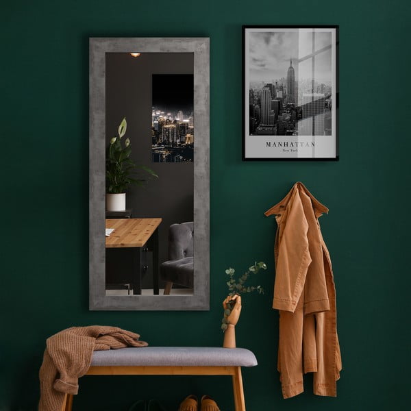 Oglindă de perete gri 60x148 cm Jyvaskyla - Styler -image-1
