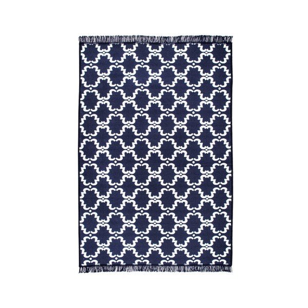 Covor reversibil Risus, 120 x 180 cm, alb-albastru-image-3