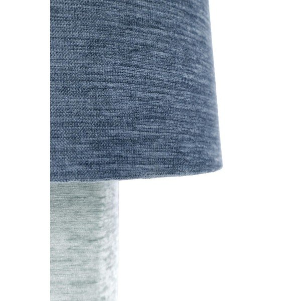 Veioză albastră din metal cu abajur textil (înălțime 50 cm) Demra – Bizzotto-image-3