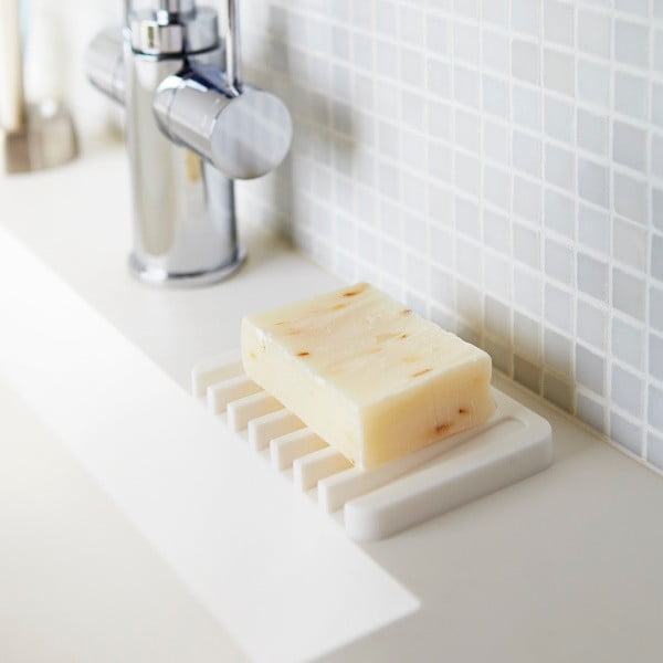 Suport pentru săpun YAMAZAKI Flow, alb-image-1