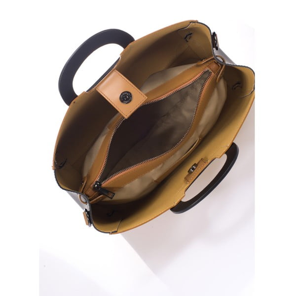 Geantă din piele Markese Cremio, maro-image-3