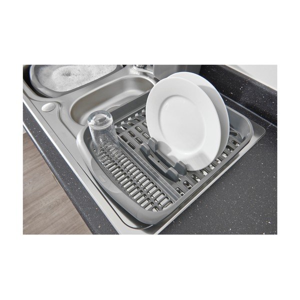Scurgător vase pentru farfurii Addis Signature, 39,5 x 33 cm, gri-image-3