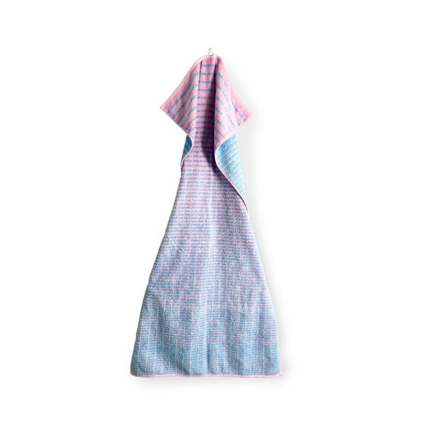 Prosop albastru/roz din amestec de bambus din frotir 70x140 cm Nuance – JUNA-image-4