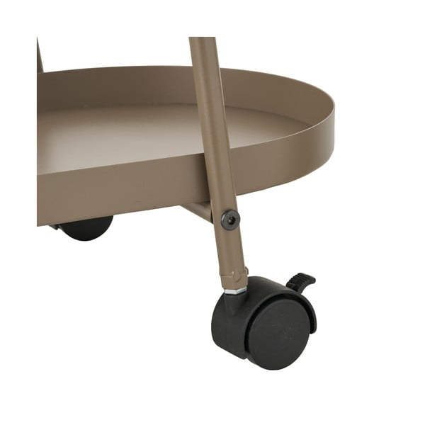 Măsuță de servire cu roți din metal 27,5x60 cm Empoli – House Nordic-image-3
