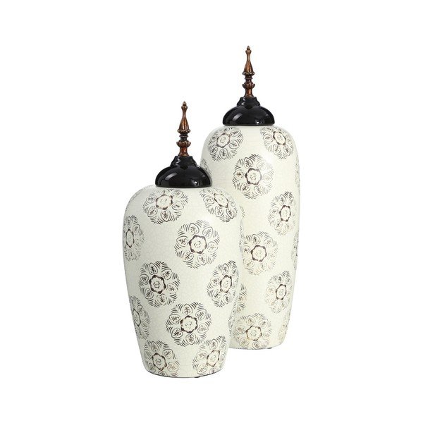 Recipient din ceramică J-Line Oriental, 43,5 cm-image-2