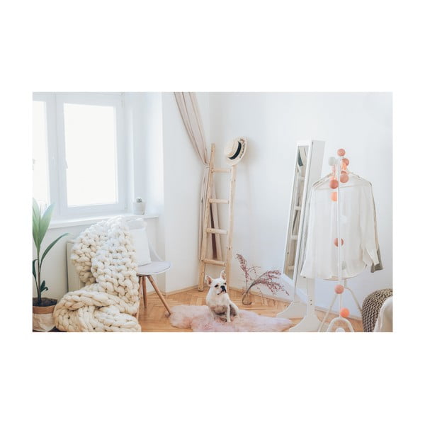 Dulăpior pentru bijuterii cu oglindă și LED Bonami Essentials Bien, alb-image-3