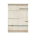Covor albastru/crem lavabil/țesut manual din bumbac 140x200 cm Lanes Vintage Blue – Lorena Canals