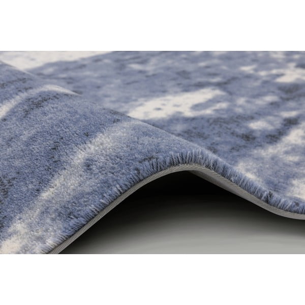 Covor albastru din lână 133x180 cm Albo – Agnella-image-2