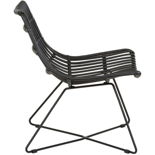 Fotoliu din poliratan negru Costa - Westwing Collection-image-3