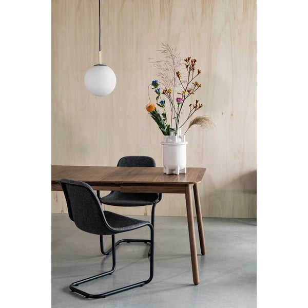 Masă de dining extensibilă cu blat cu aspect de lemn de nuc 80x120 cm Glimps – Zuiver-image-2