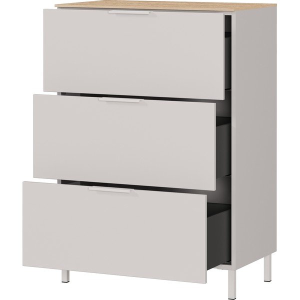 Dulap crem cu aspect mat 68x98x40 cm Savoca – Germania-image-4