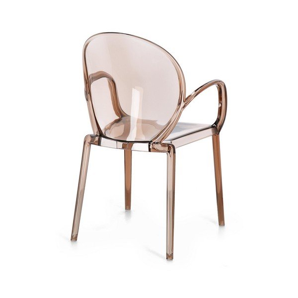 Scaun de grădină maro deschis din plastic Camilla – Bizzotto-image-4