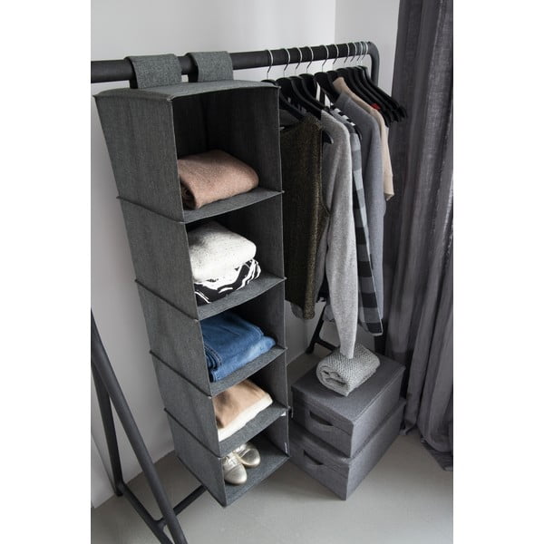 Organizator pentru șifonier de suspendat din material textil Soft Storage – Bigso Box of Sweden-image-3