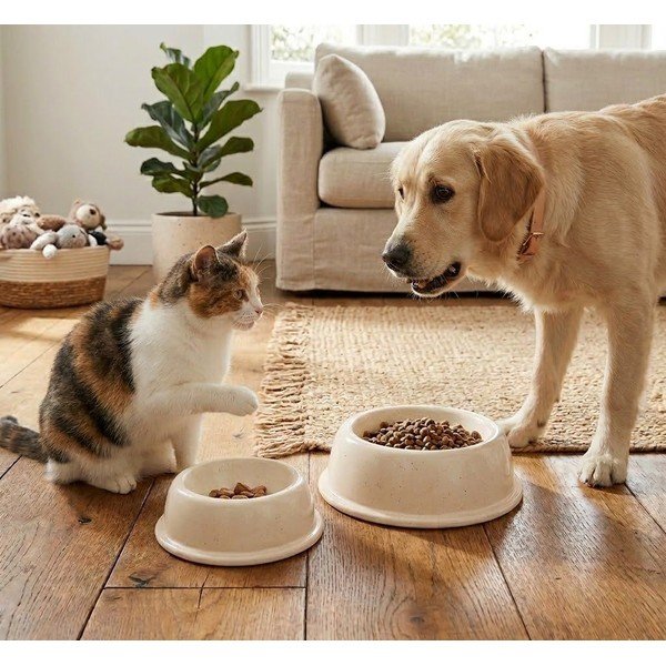 Bol pentru animale pentru animale de companie din gresie ceramică ø 21 cm – Casafina-image-2