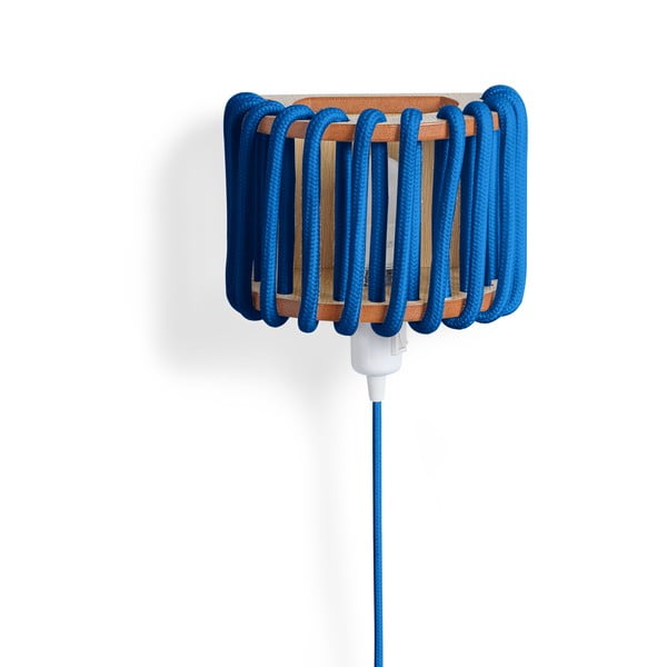 Aplică cu structură din lemn EMKO Macaron, lungime 20 cm, albastru-image-1