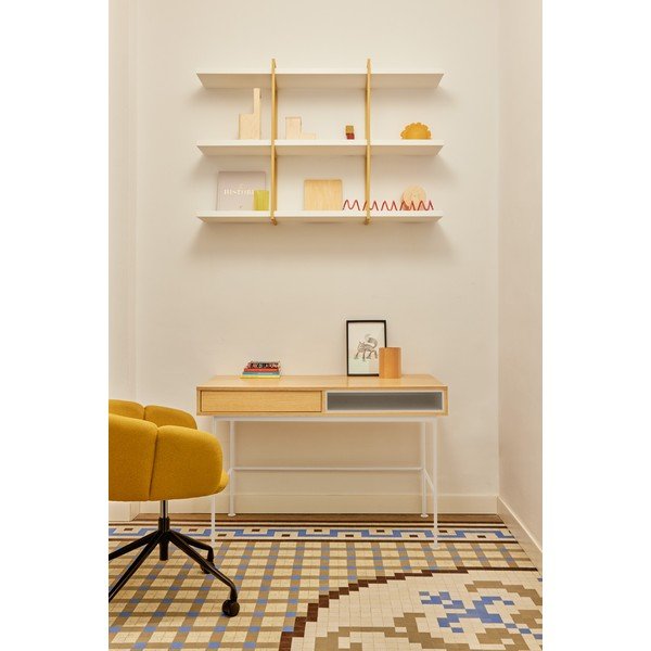 Birou cu blat cu aspect de lemn de stejar 60x120 cm Yoko – Teulat-image-1