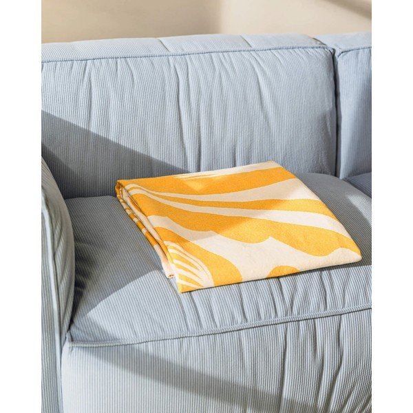 Pătură galbenă 165x200 cm Lino – noo.ma-image-4