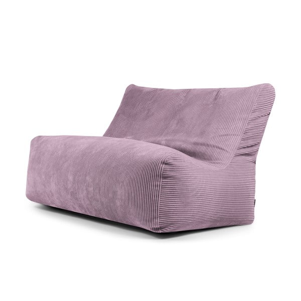Fotoliu bean bag mov cu tapițerie din catifea reiată Sofa Seat Lounge – SLOWDOWN
