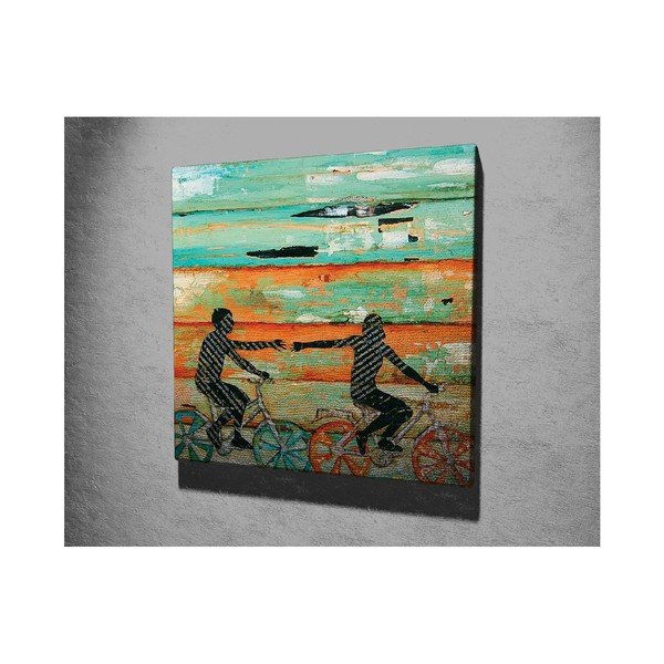 Tablou pe pânză Bike Trip, 45 x 45 cm-image-2