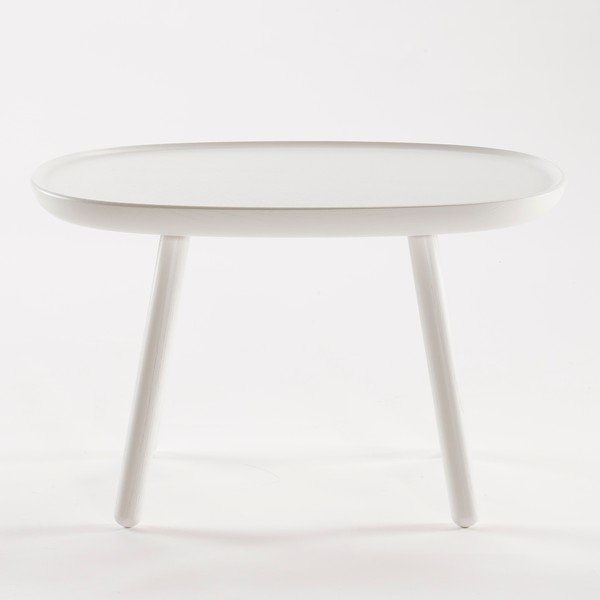 Măsuță auxiliară din lemn masiv EMKO Naïve, 61 x 41 cm, alb-image-3