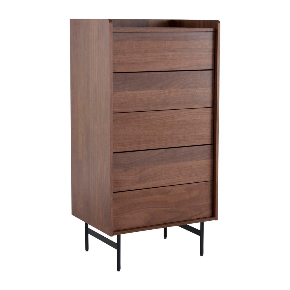 Comodă în culoare naturală închisă cu aspect de lemn de nuc 60x118,5x45 cm Örgryte – Jotex