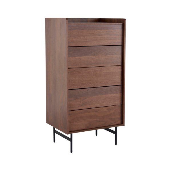 Comodă în culoare naturală închisă cu aspect de lemn de nuc 60x118,5x45 cm Örgryte – Jotex