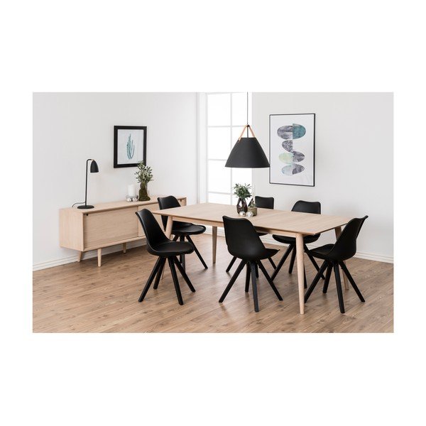 Masă extensibilă cu baza din lemn de stejar Actona Century, 200 x 100 cm -image-4