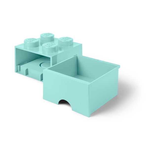 Cutie pătrată pentru depozitare LEGO®, albastru deschis-image-3